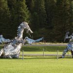 dragon+warrior sculptures-crested-butte-co